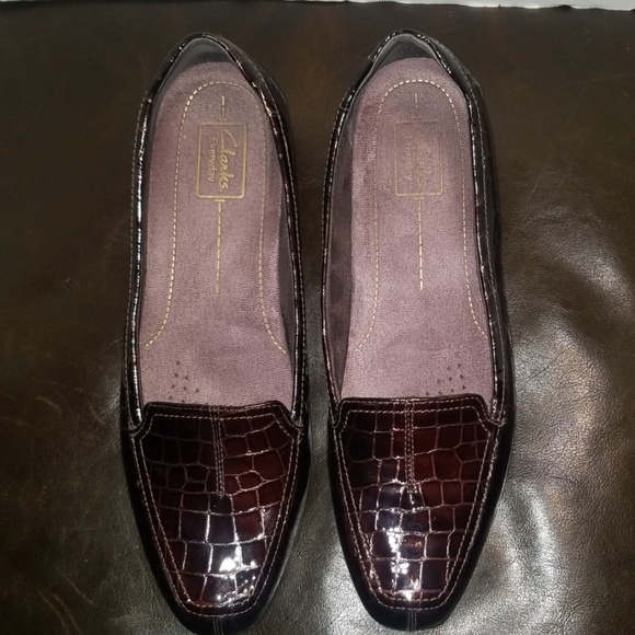 CLARK'S Shoes - WOMEN'S LEATHER CLARK HEELED SHOES SZ.12